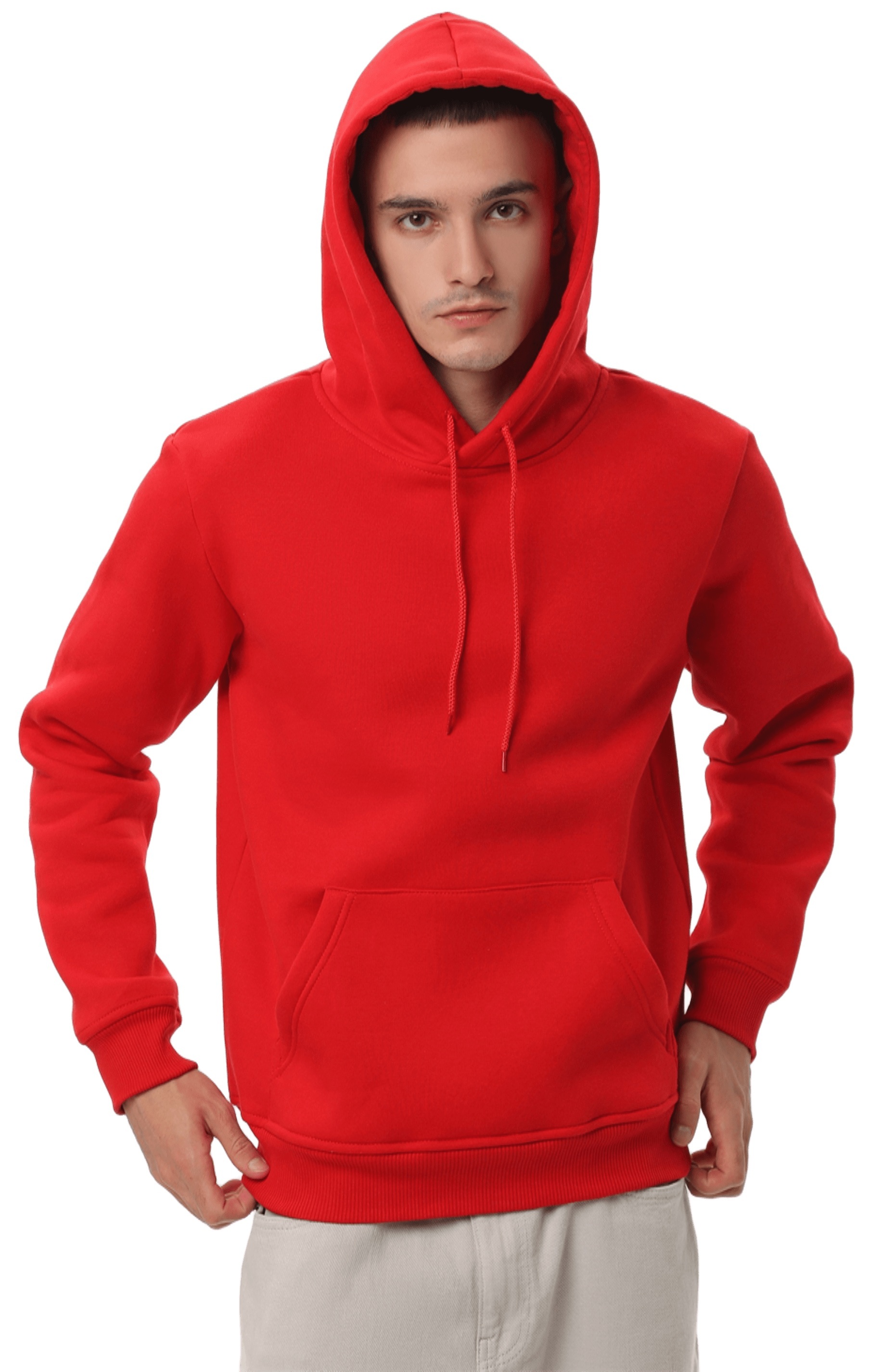 Худи утепленное мужское RAY Basic U0401M XL красное фото 4