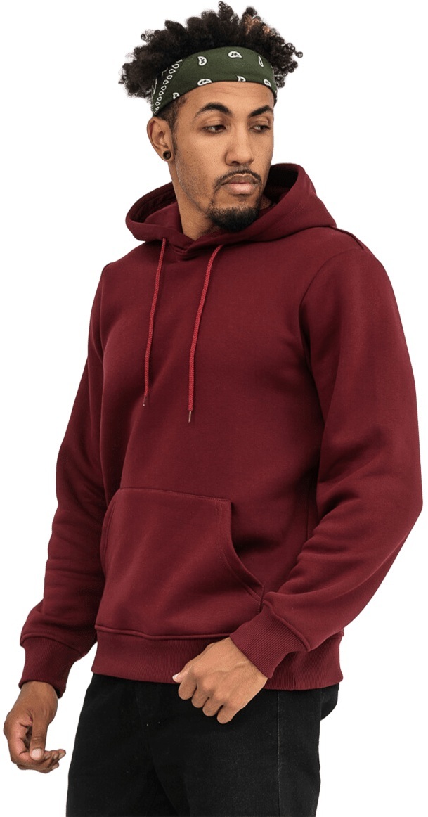 Худи утепленное мужское RAY Basic U0401M 2XL бордовый фото 3