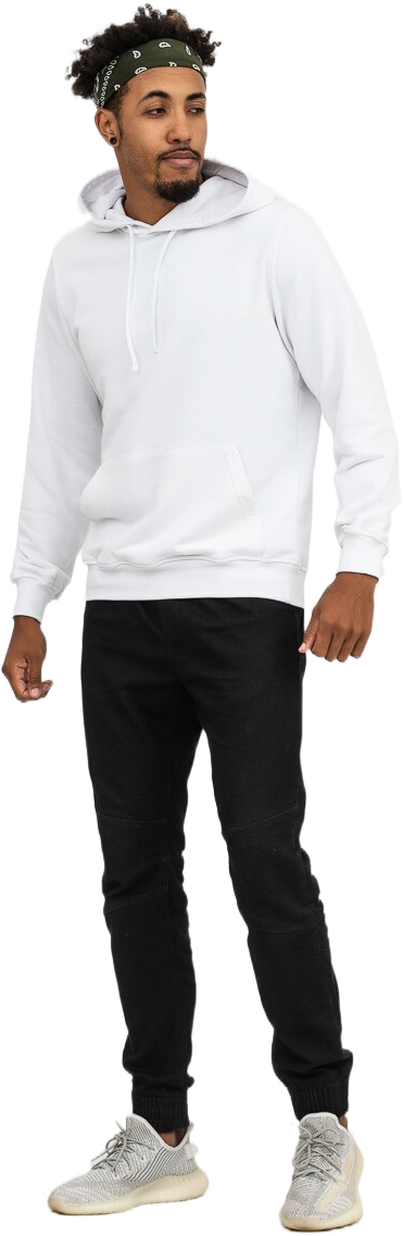 Худи мужское RAY Basic U0402M L белый фото 4