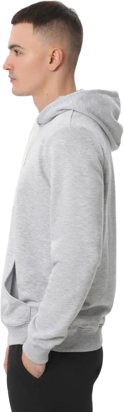 Худі чоловіче RAY Basic U0402M 2XL сірий меланжфото3