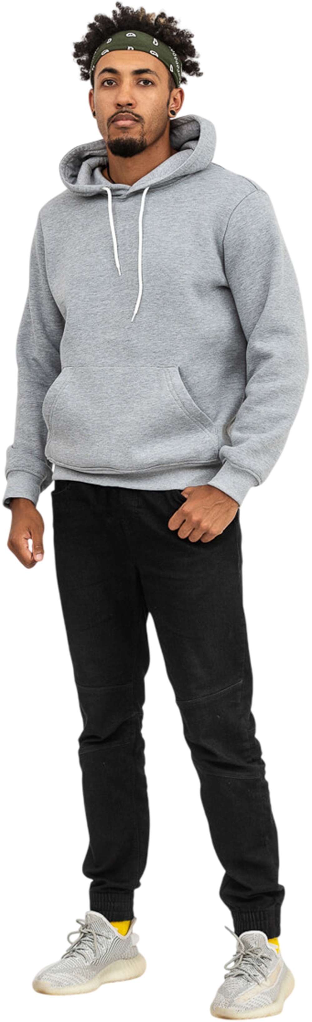 Худи утепленное мужское RAY Basic U0401M S серый меланж фото 4