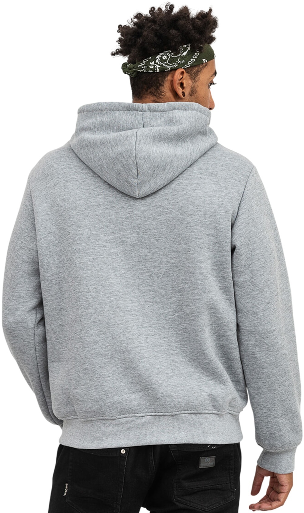 Худи утепленное мужское RAY Basic U0401M S серый меланж фото 2