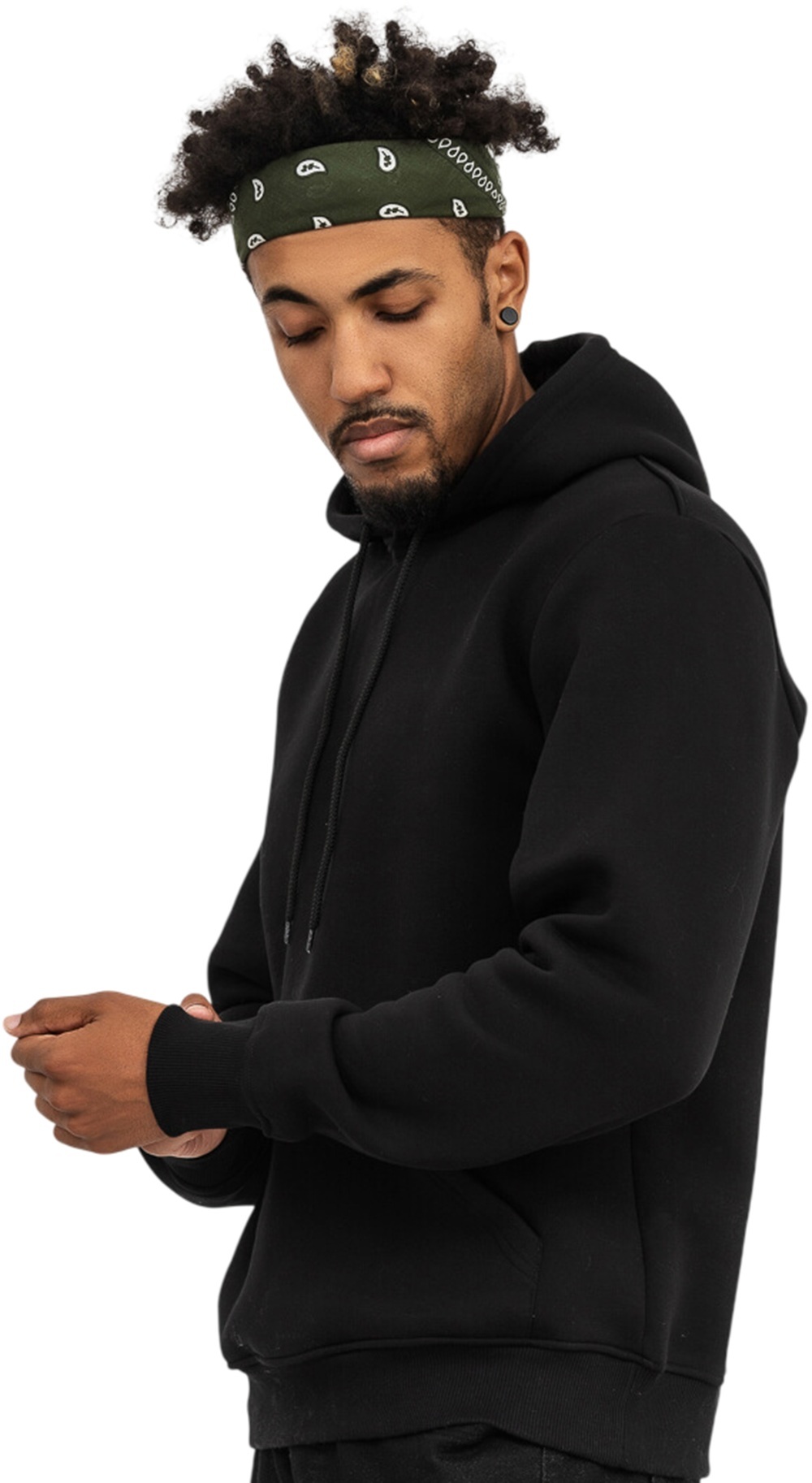 Худи утепленное мужское RAY Basic U0401M S черный фото 3