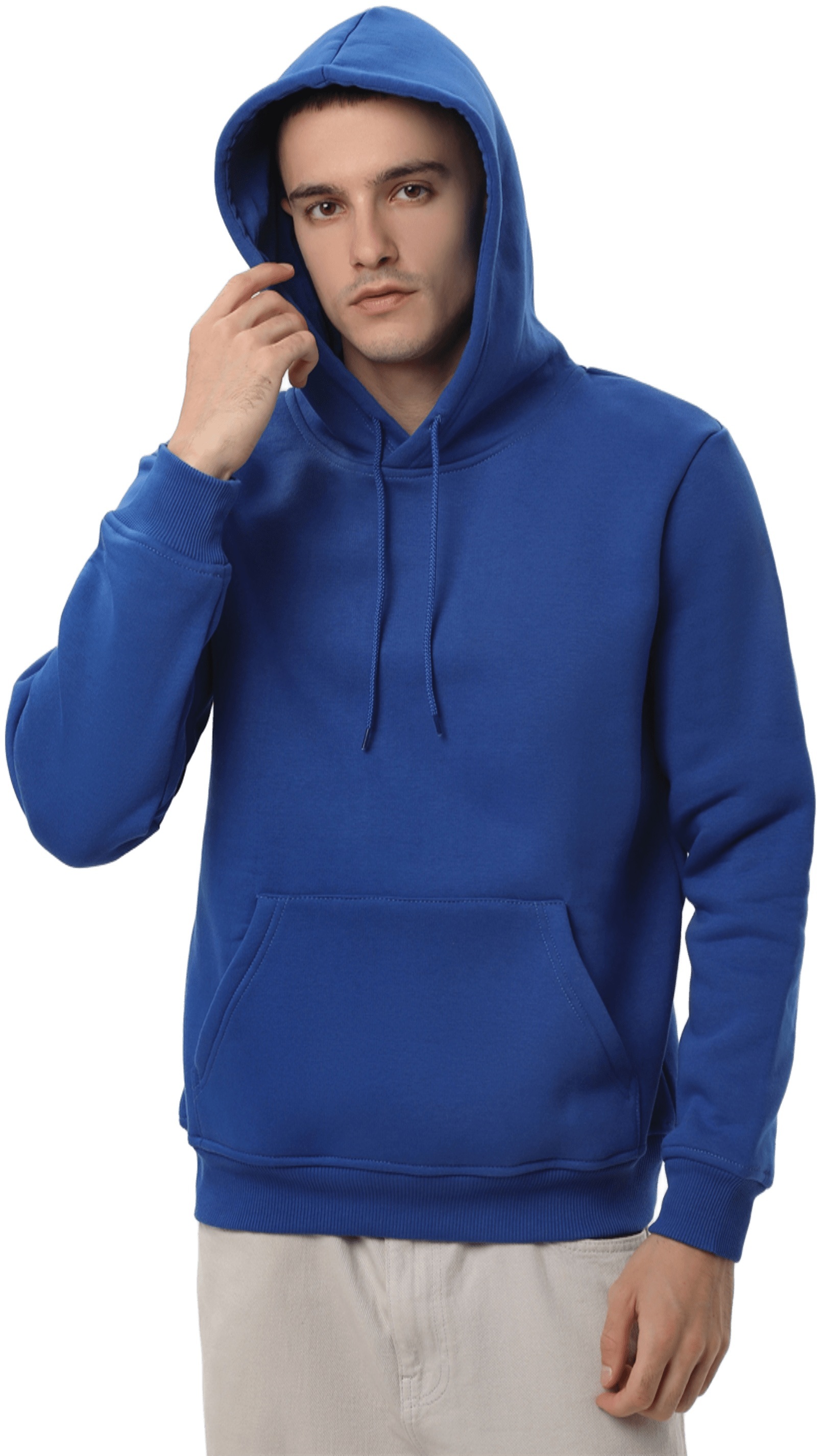 Худи утепленное мужское RAY Basic U0401M 3XL синий фото 4