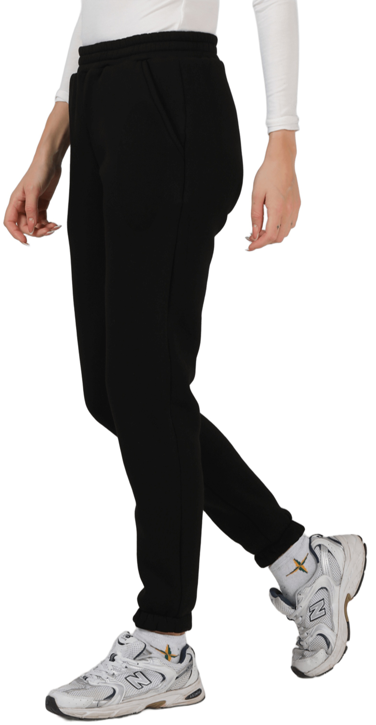 Спортивные брюки утепленные женские RAY Basic U0901W 3XL черный фото 3