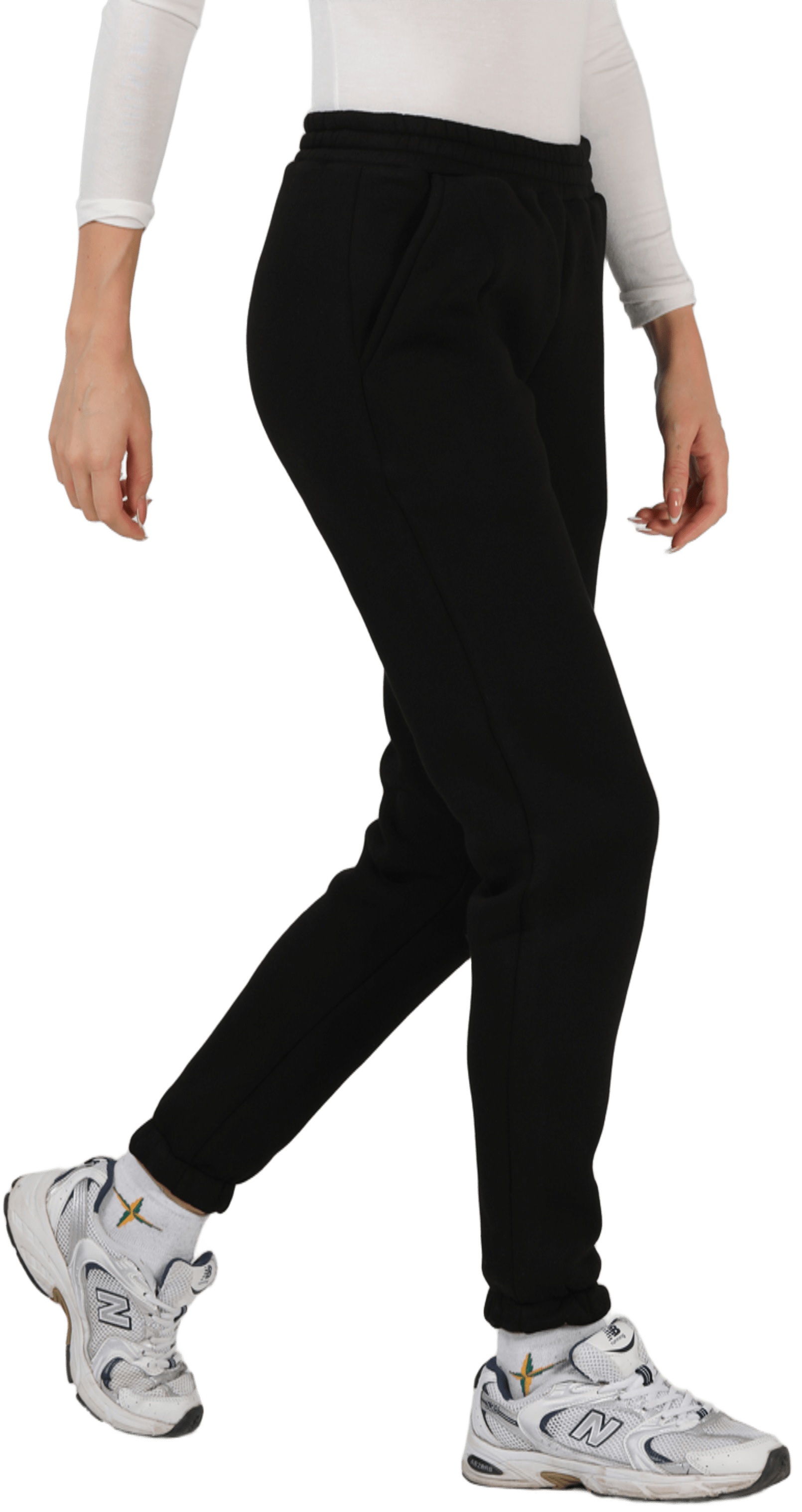 Спортивные брюки утепленные женские RAY Basic U0901W 3XL черный фото 4