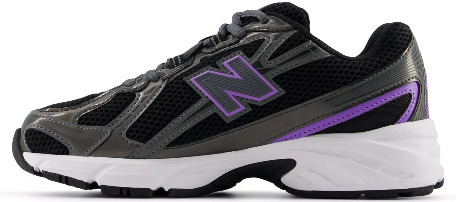 Кроссовки подростковые New Balance 740 G74058I 37 (4,5 US) черные/фиолетовые фото 3