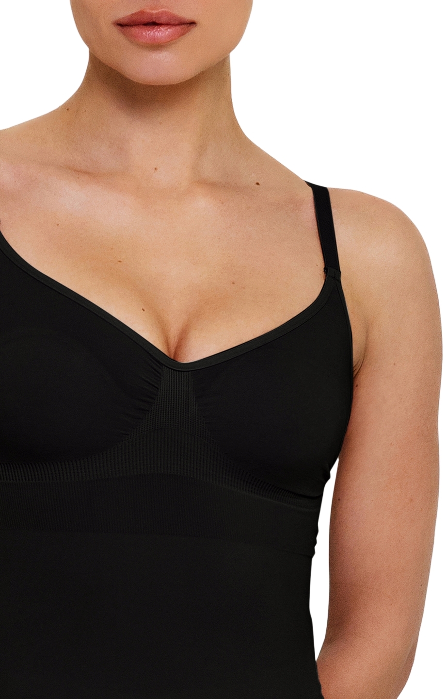 Майка з легкою корекцією Giulia 7547 Cami Shapewear L/XL чорнийфото