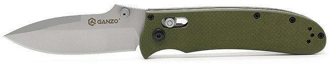 Нож складной Ganzo G704 зеленый фото 3
