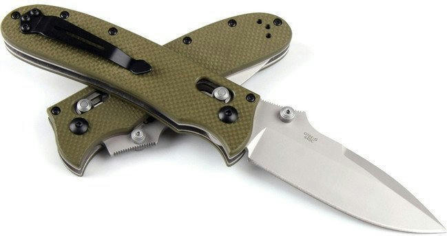 Нож складной Ganzo G704 зеленый фото 5