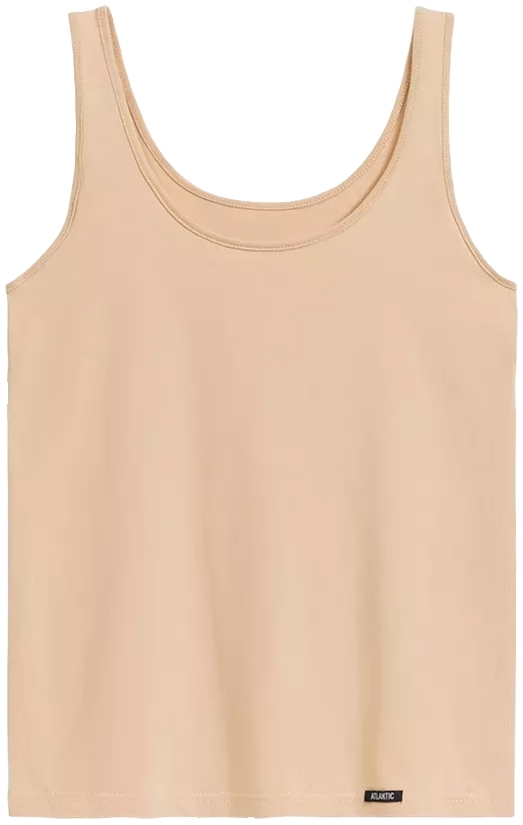 Майка женская широкая бретель Atlantic BLV-198N L бежевая фото 4