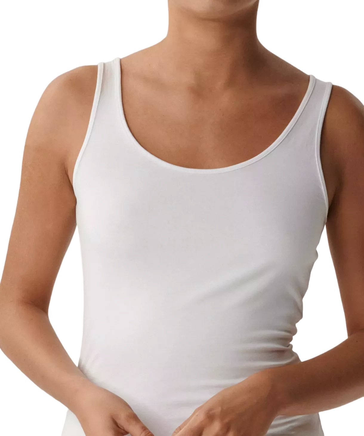 Майка женская широкая бретель Atlantic BLV-198N L белый фото 3