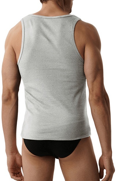 Майка мужская на тонких бретелях Atlantic BMV-046 L серые фото 2