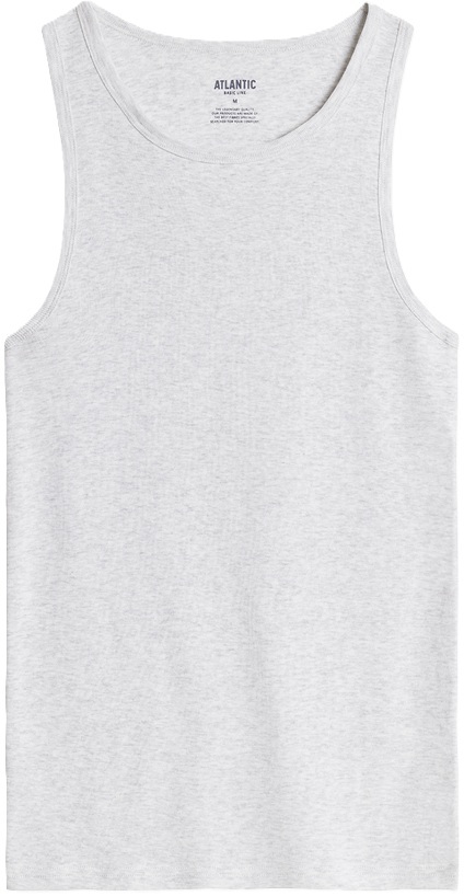Майка мужская на тонких бретелях Atlantic BMV-046 L серые фото 4