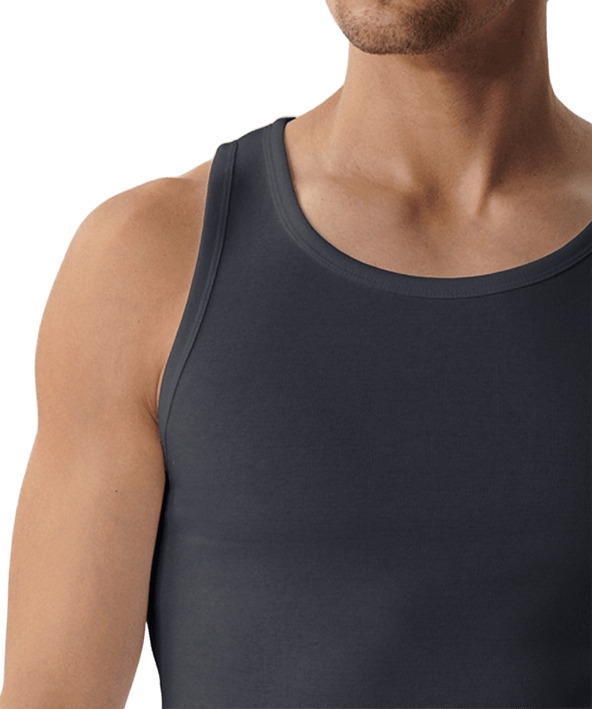 Майка мужская на тонких бретелях Atlantic BMV-046 L графитовые фото 3