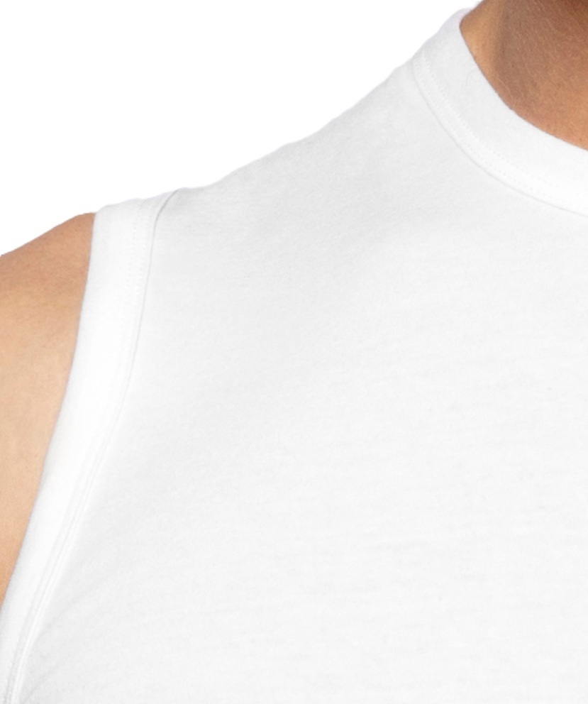 Майка мужская на широкой бретели Atlantic BMV-047N L белые фото 2