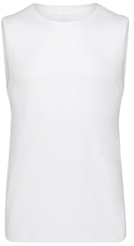 Майка мужская на широкой бретели Atlantic BMV-047N L белые фото 3
