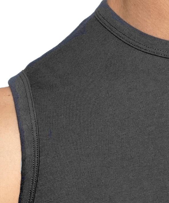 Майка чоловіча на широка бретель Atlantic BMV-047N L графітовіфото2