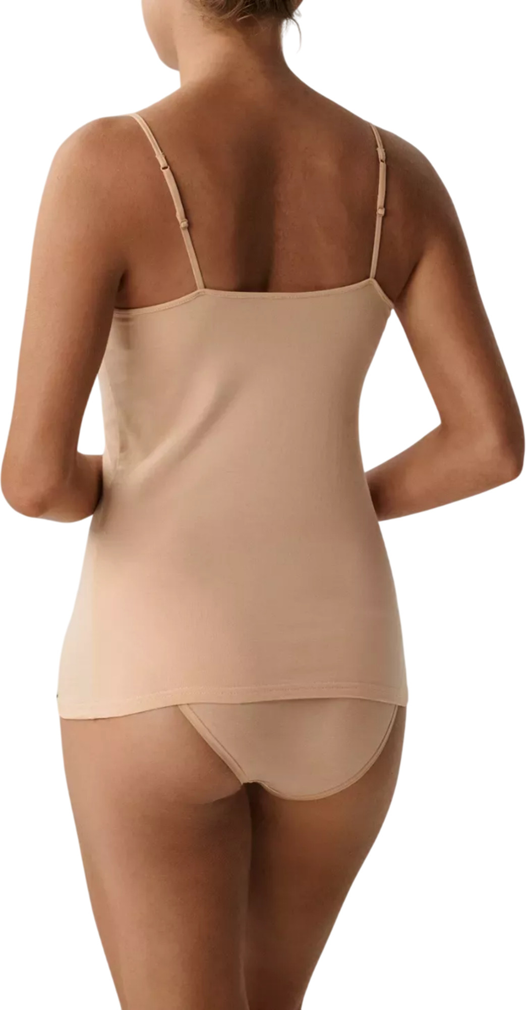 Майка женская тонкая бретель Atlantic BLV-197N L бежевая фото 2