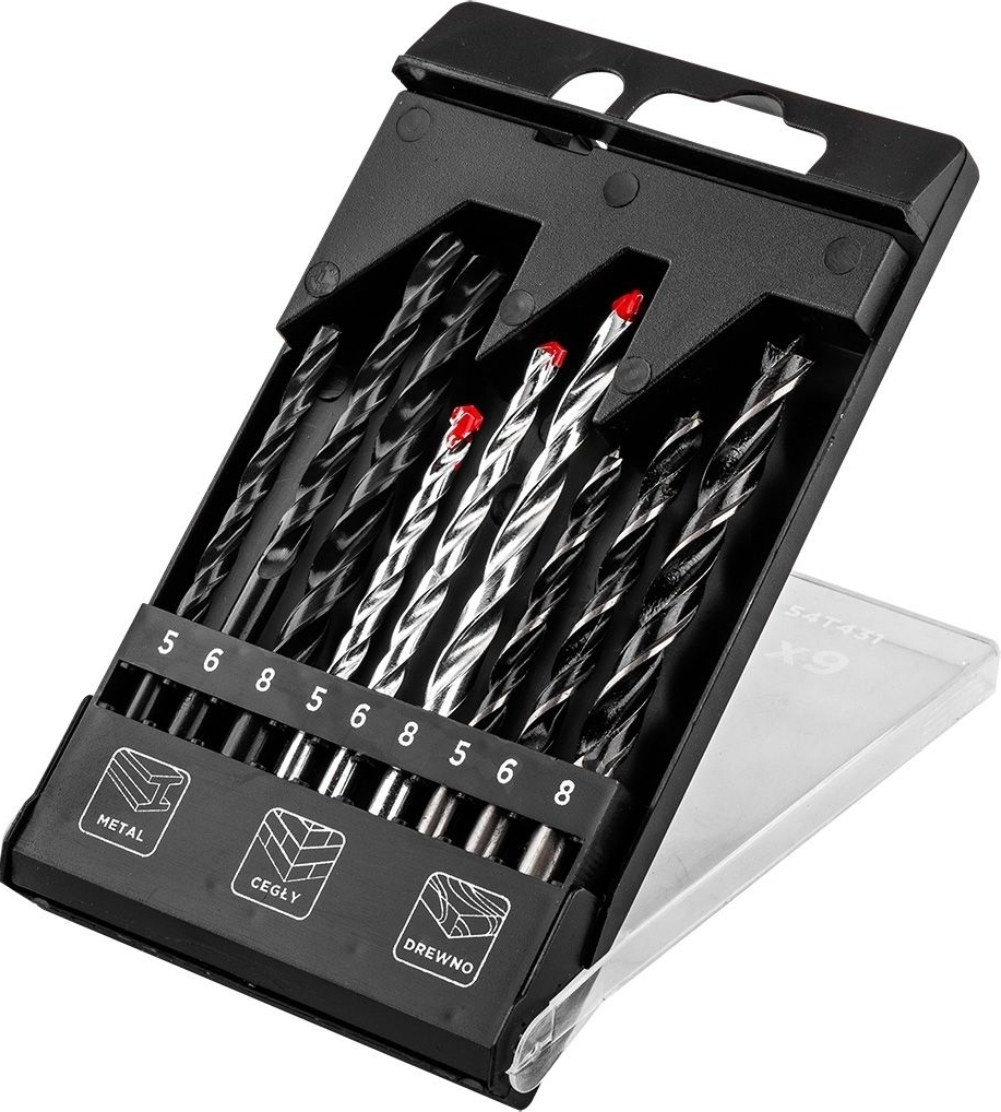 Набор сверл GRAPHITE 9шт (54T431) фото 6