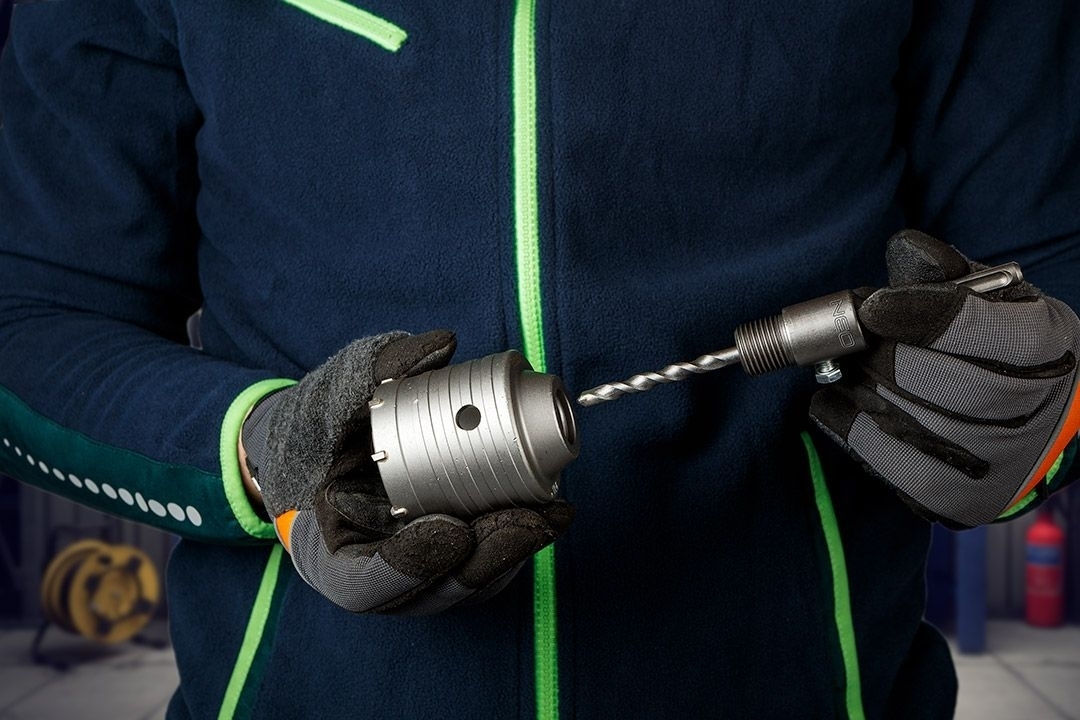 Коронка по бетону Neo Tools, биметаллическая, SDS+, 65мм (55-321) фото 11