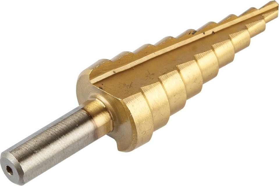 Сверло ступенчатое GRAPHITE TiN, 3шт (54T300) фото 6