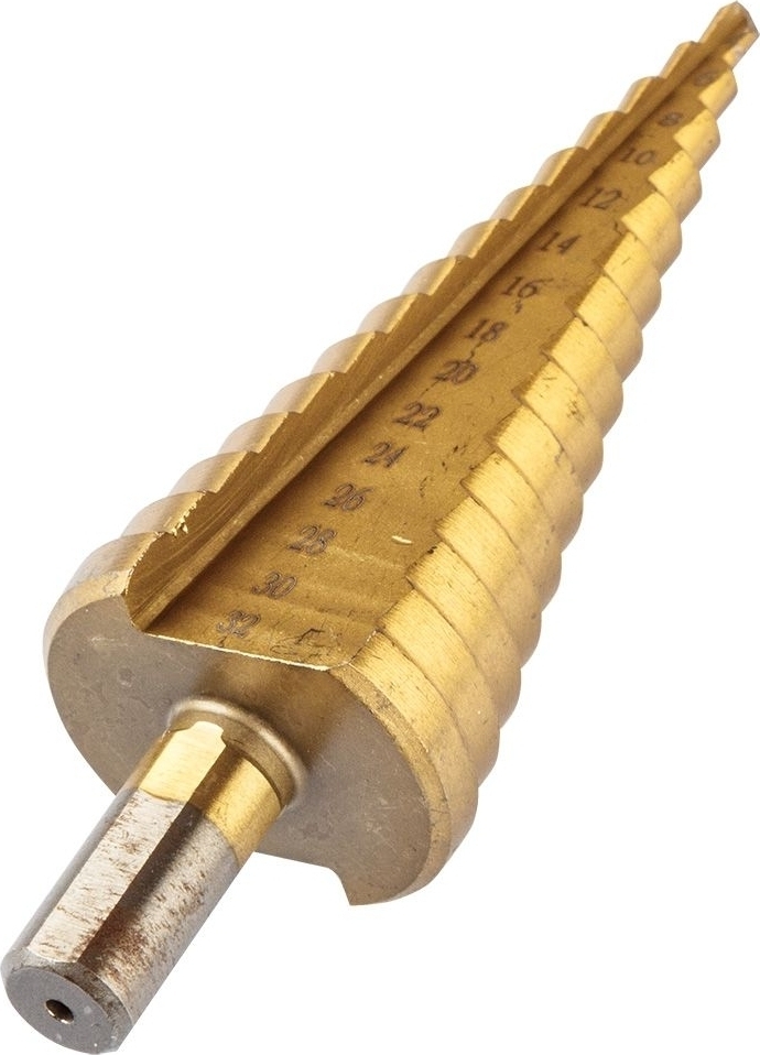 Сверло ступенчатое GRAPHITE TiN, 3шт (54T300) фото 7