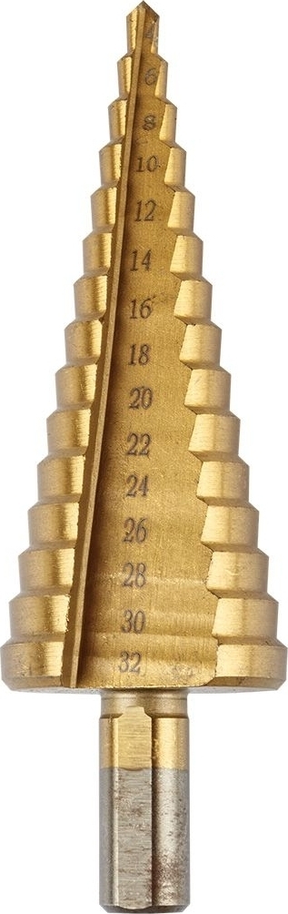 Сверло ступенчатое GRAPHITE TiN, 3шт (54T300) фото 9