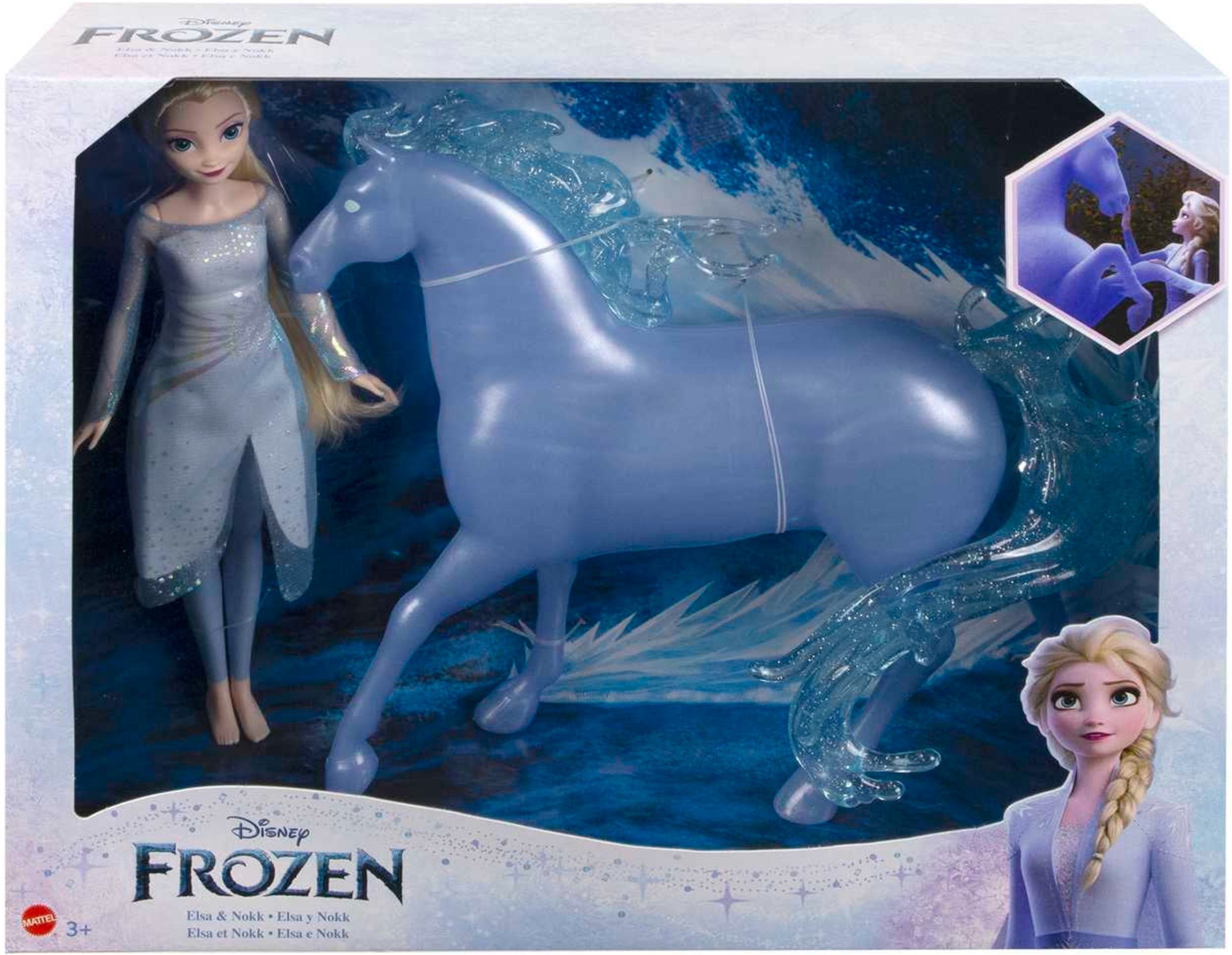 Кукла-принцесса Disney Frozen Эльза и ее ледяная лошадь Нокк с м/ф Ледяное сердце (HLW58) фото 6