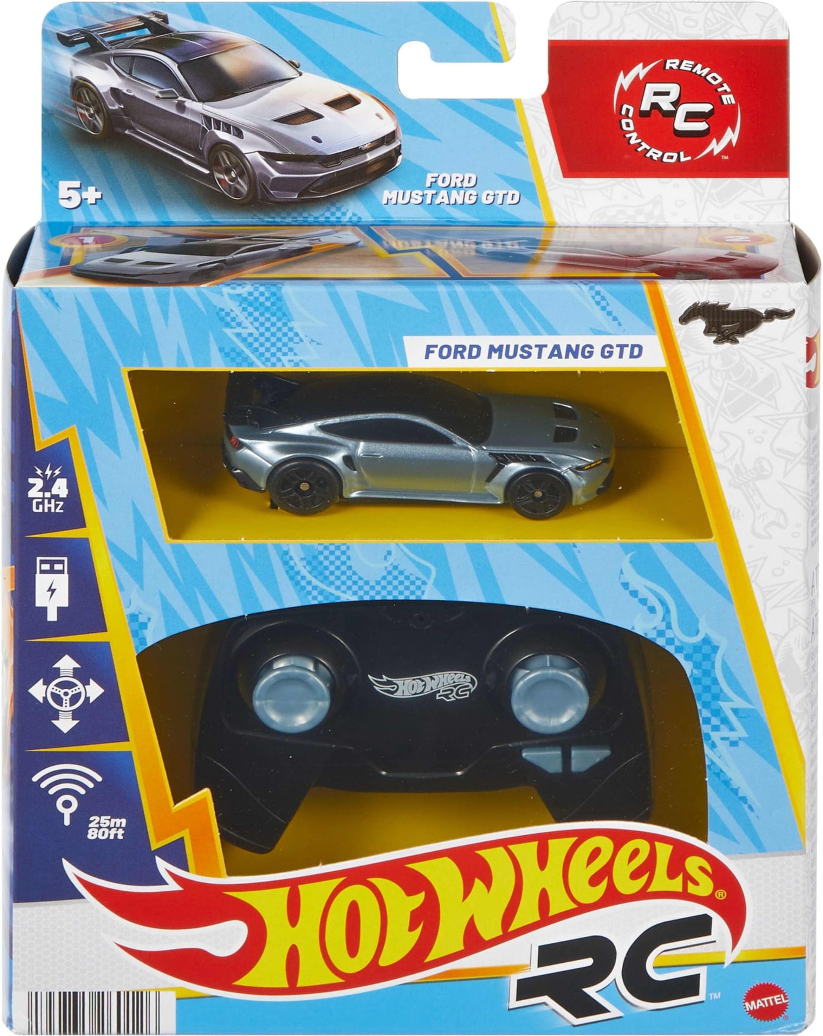 Машинка Hot Wheels на радіокеруванні Ford Mustang GTD 1:64 (JBH04)фото6