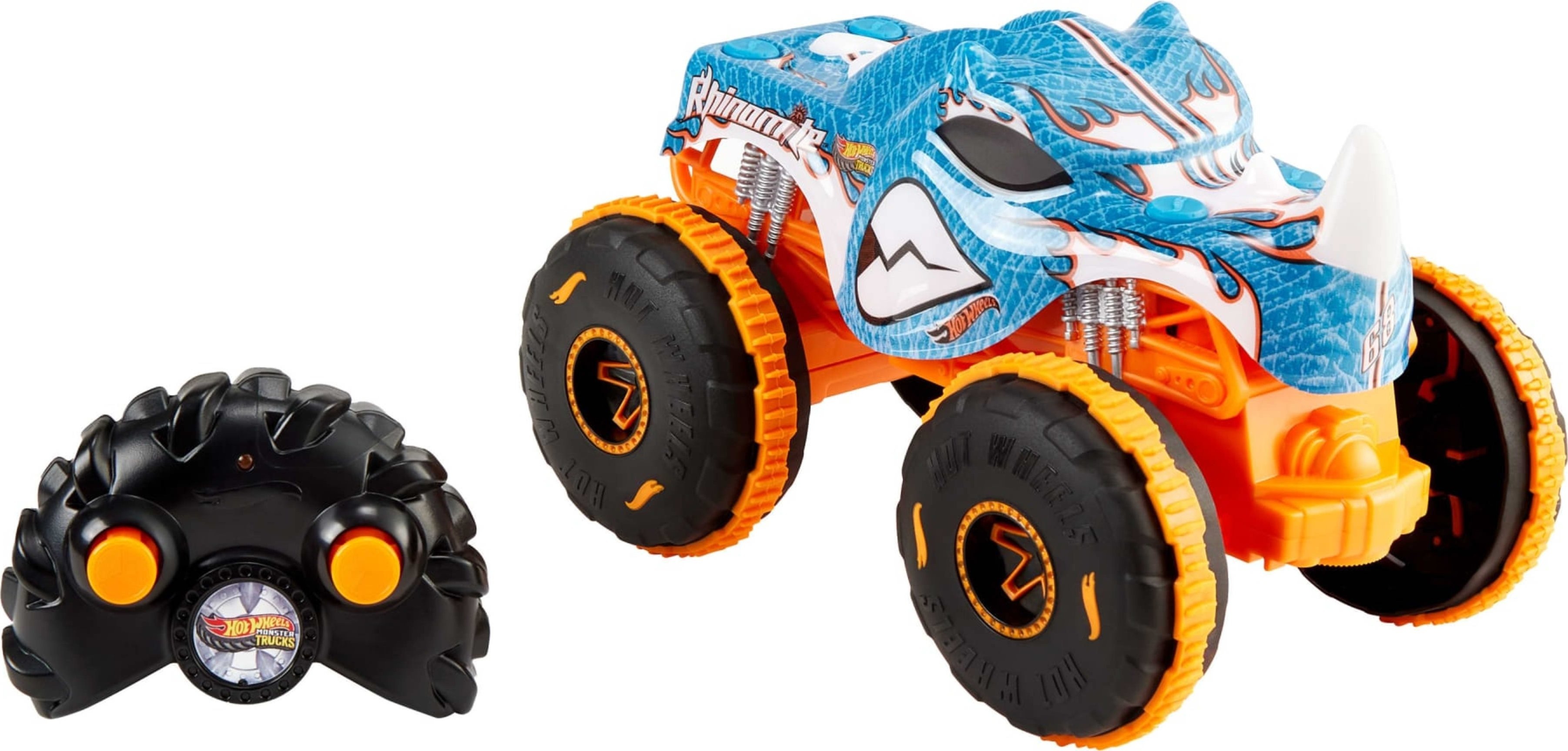 Машинка-позашляховик збільшена Hot Wheels на радіокеруванні Monster Trucks Rhinomite 1:24 (JBK11) фото