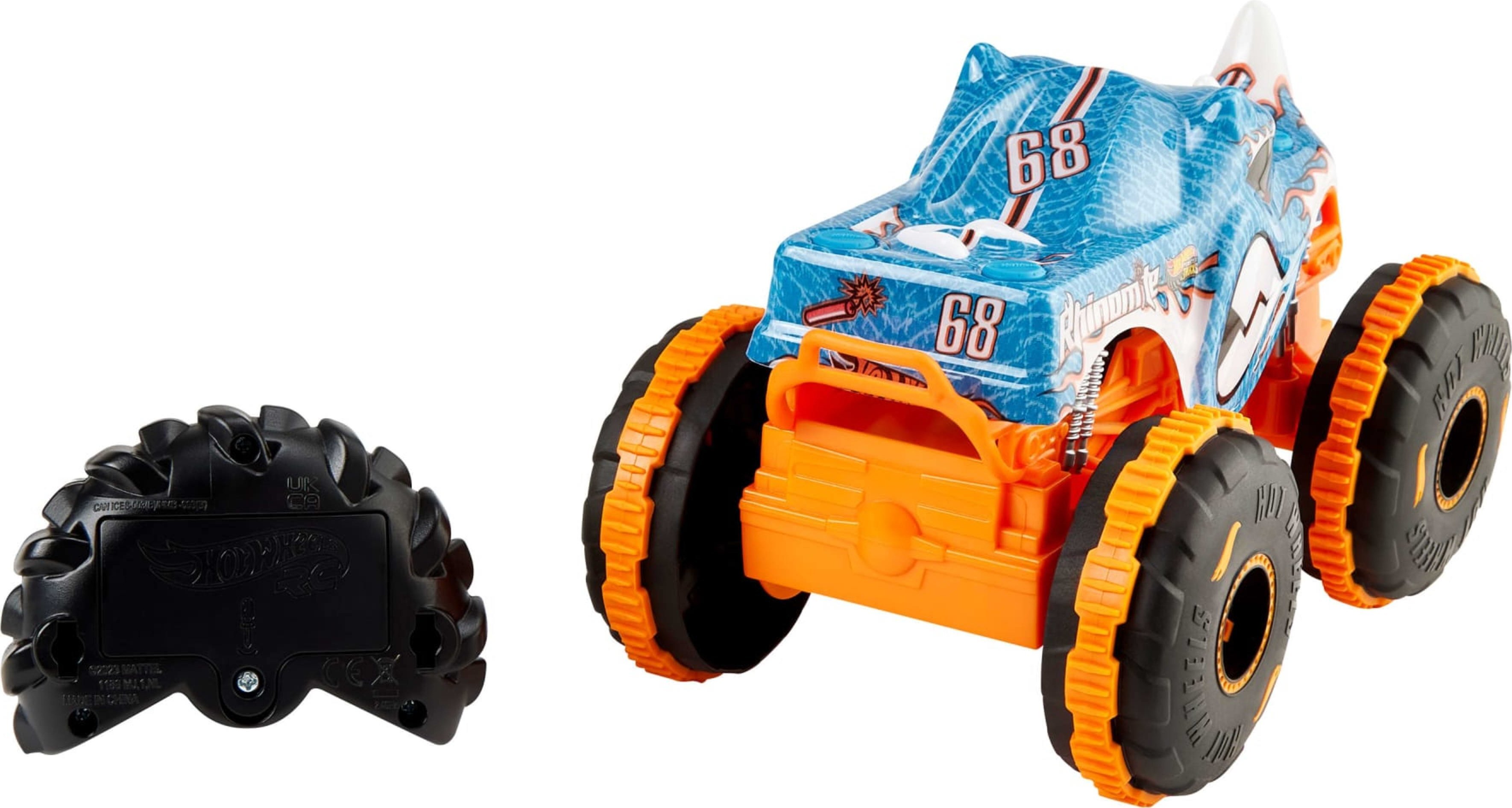Машинка-позашляховик збільшена Hot Wheels на радіокеруванні Monster Trucks Rhinomite 1:24 (JBK11) фото