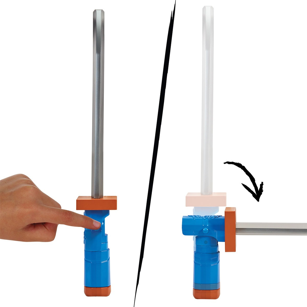 Набор игрушечного оружия TMNT Мovie III W3 - Катана Леонардо. Вращающийся удар (84266) фото 