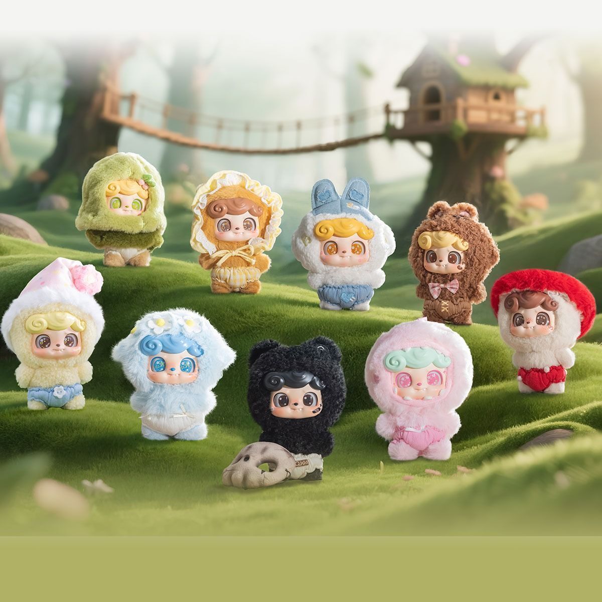 Коллекционная мягкая игрушка-сюрприз на подвесе POP TOP JOTOYS серии Q.Kid - Сказочные истории (JO-2025023) фото 