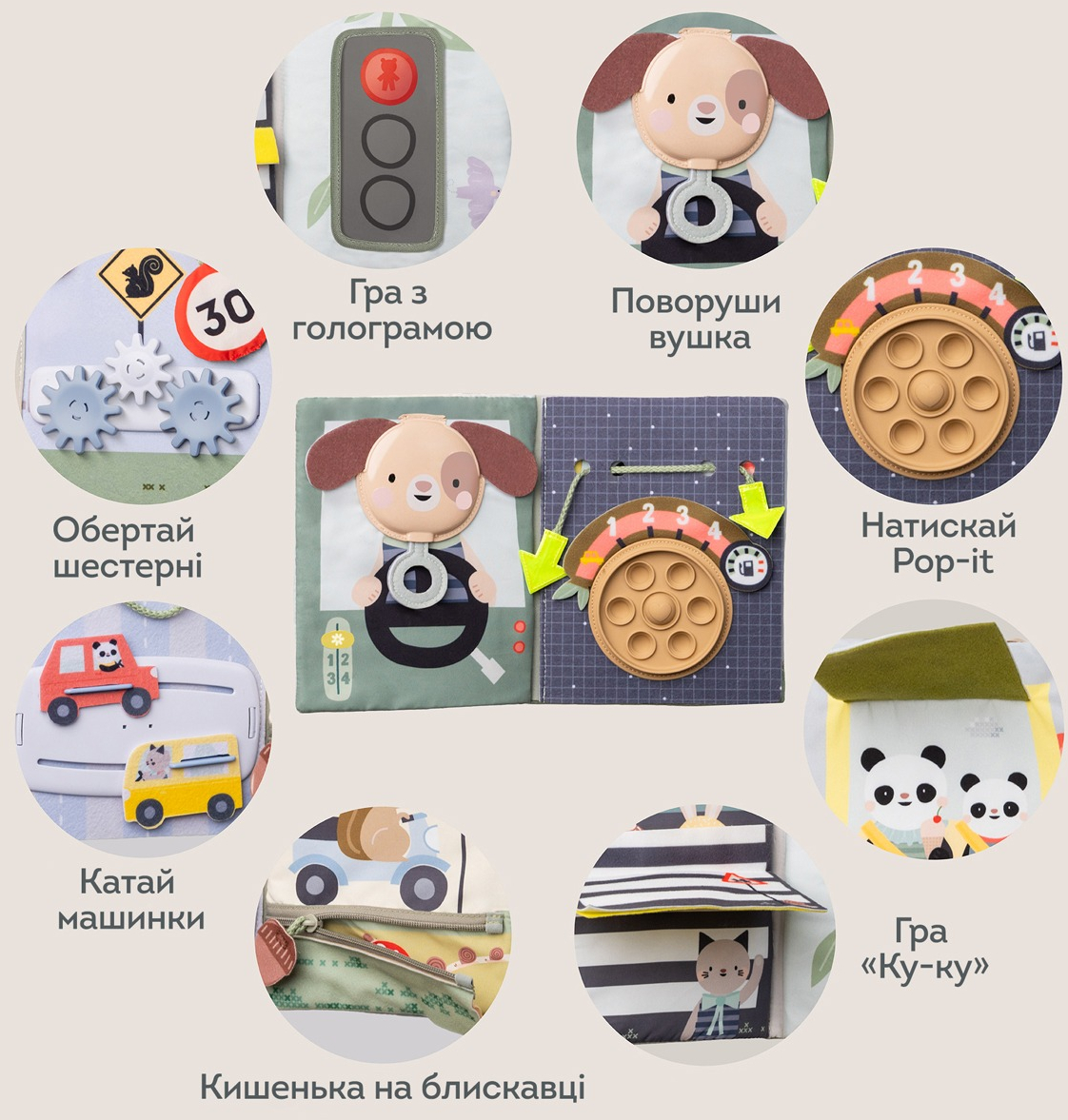 Центр, що розвиває, для автомобіля – Книжка мандрівника (13825)фото4