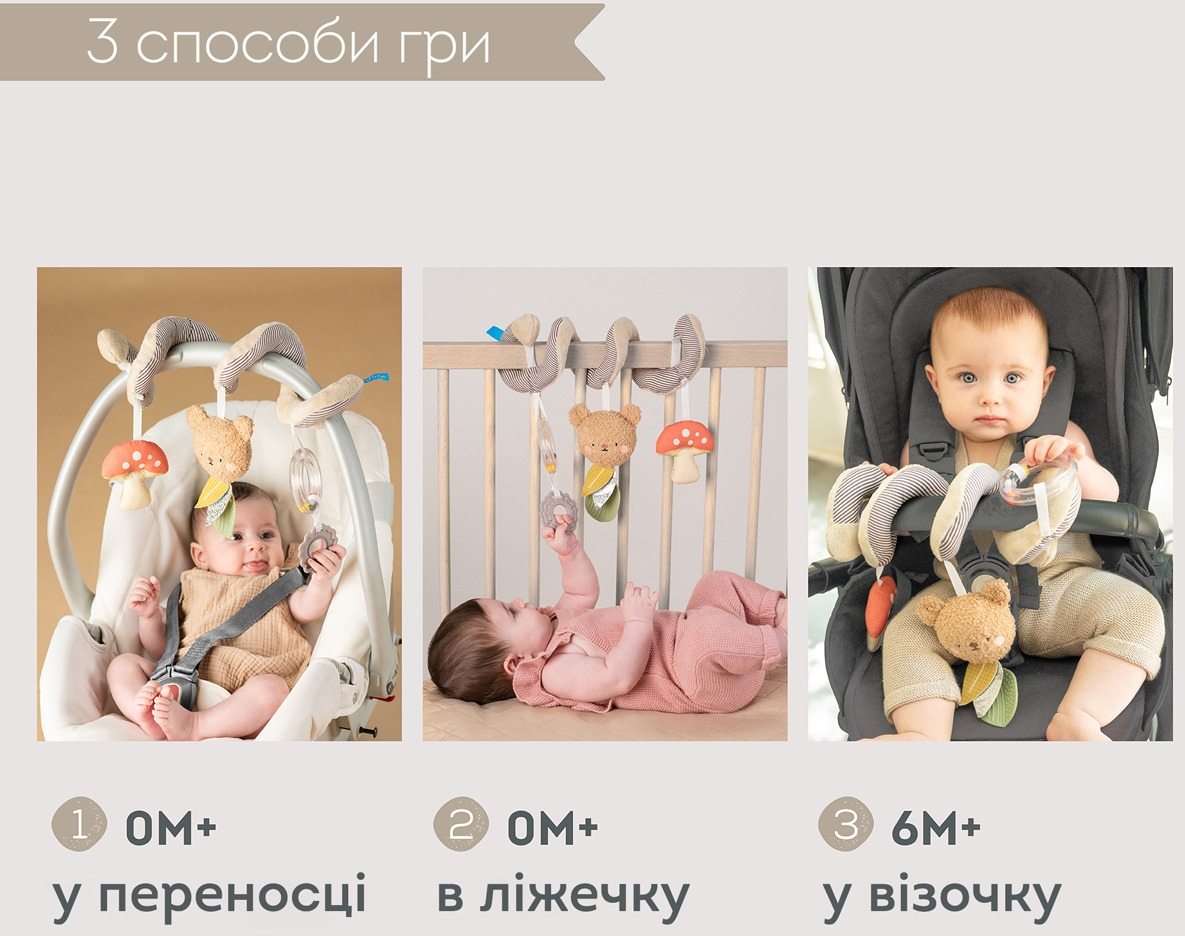 Спіраль для візочка та автокрісла – Лісова пригода (13865)фото