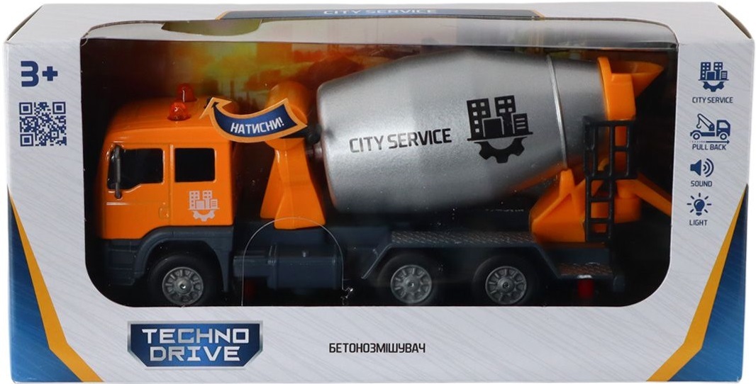 Модель TechnoDrive - Бетонозмішувач (світло, звук) (510777.270)фото9