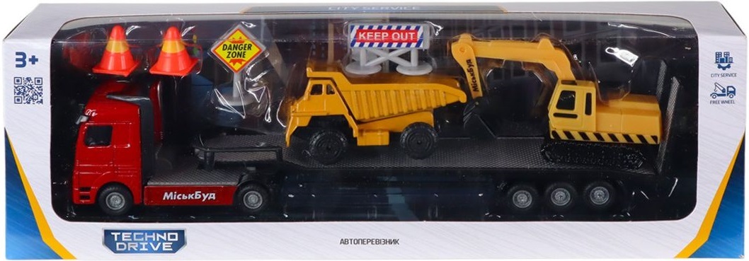 Набір ігровий - Автоперевізник (автоперевізник, самоскид, екскаватор, акс.) (541757.270)фото10