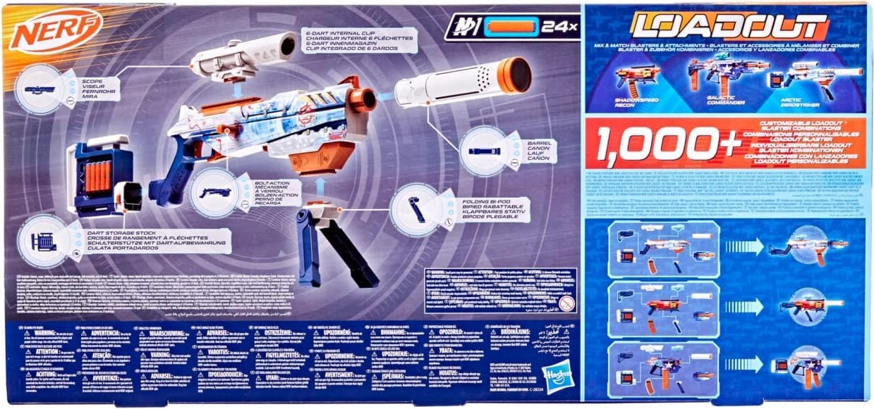Бластер Nerf Loadout Arctic Zerostriker (G1763)фото5
