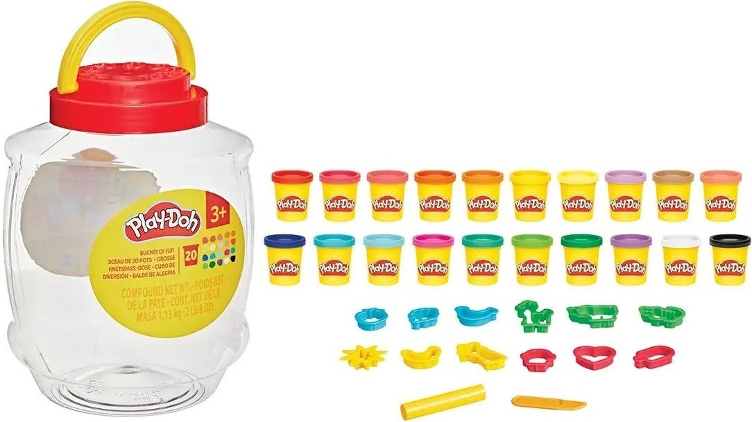 Набір маси для ліплення Play-Doh Відерце з Розвагами (F1530)фото3
