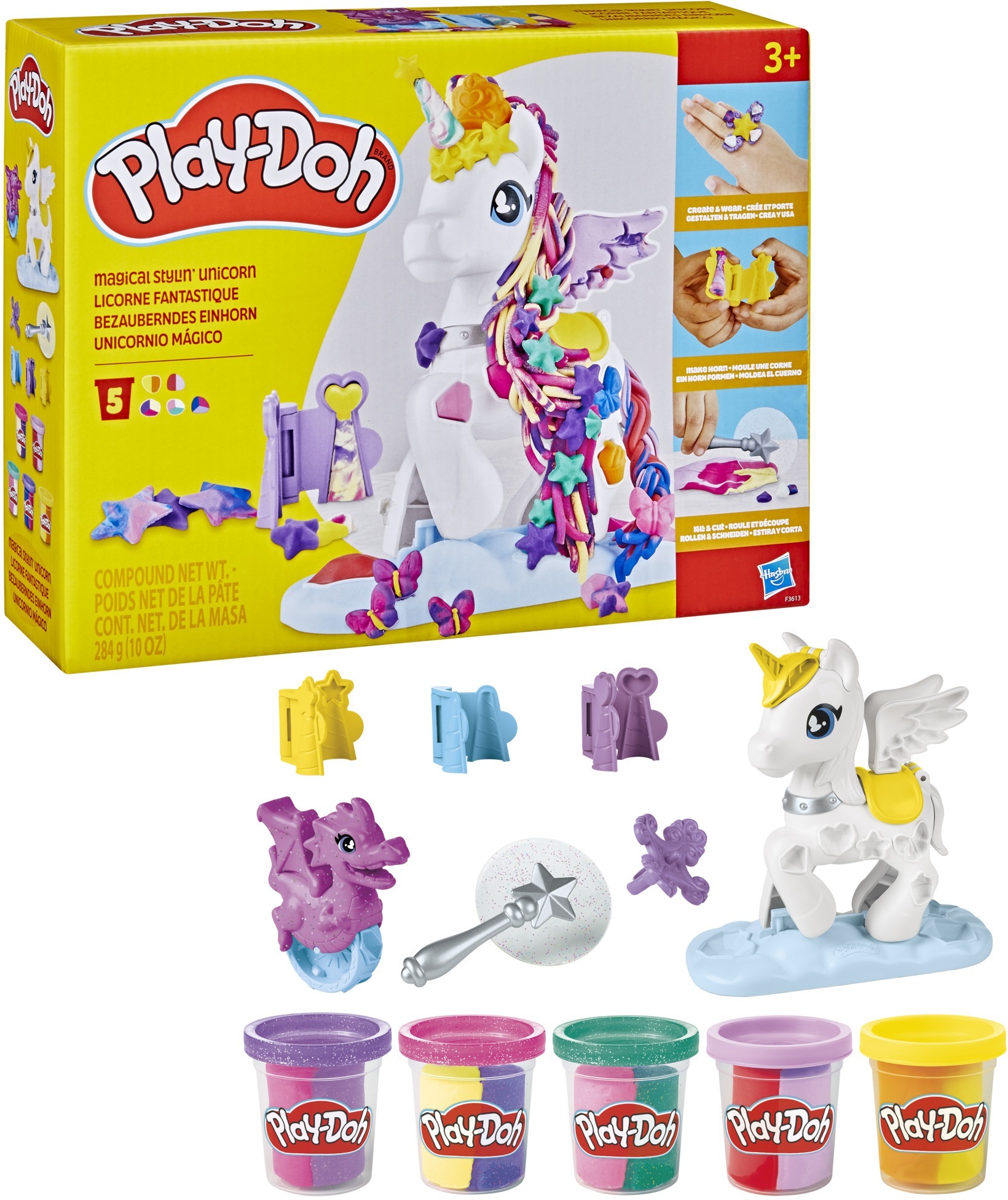 Набор для творчества Play-Doh с массой для лепки Стильный единорог (F3613) фото3