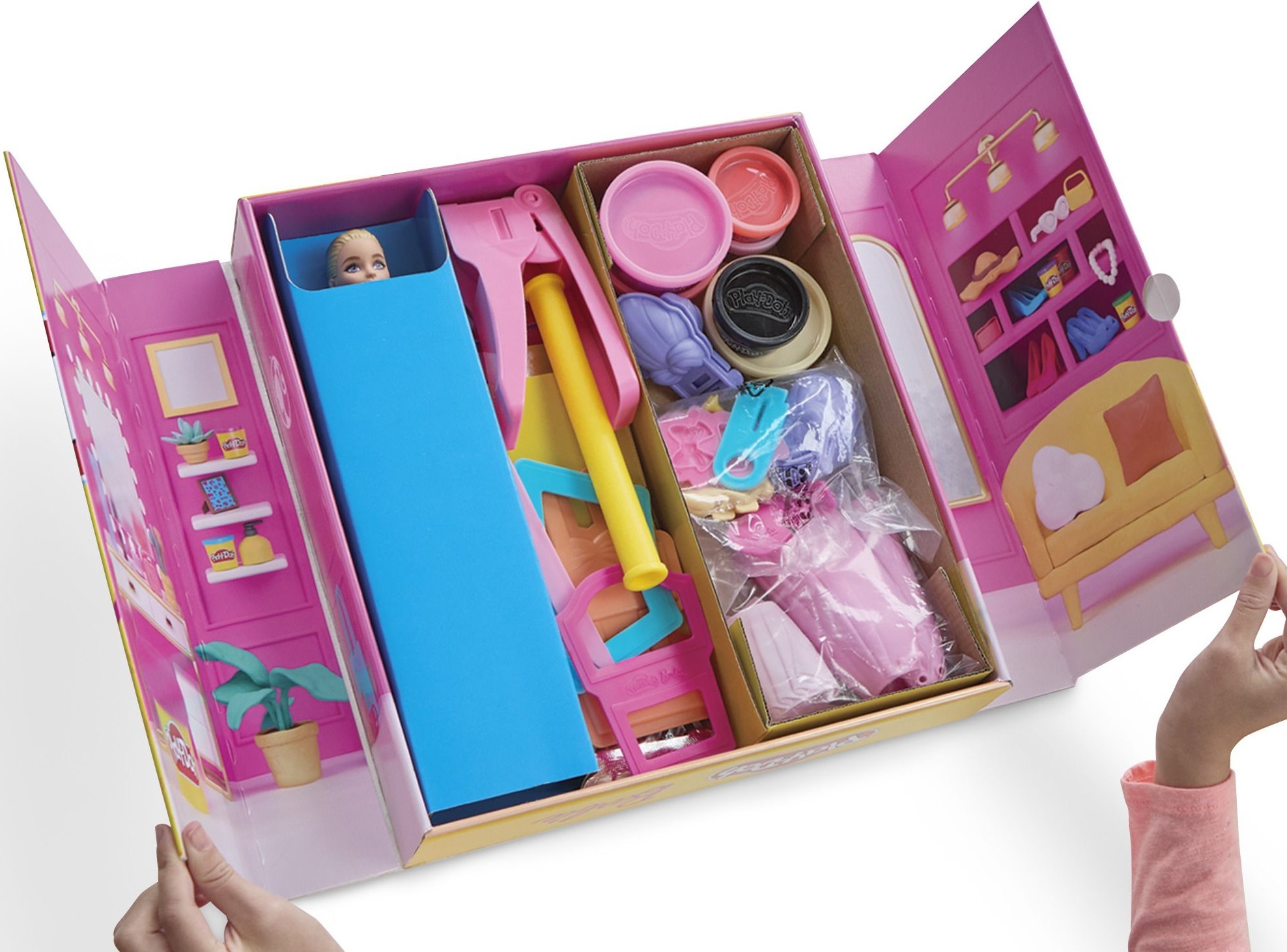 Набір для творчості Play-Doh з масою для ліплення Barbie. Показ Моди (G1356)фото4