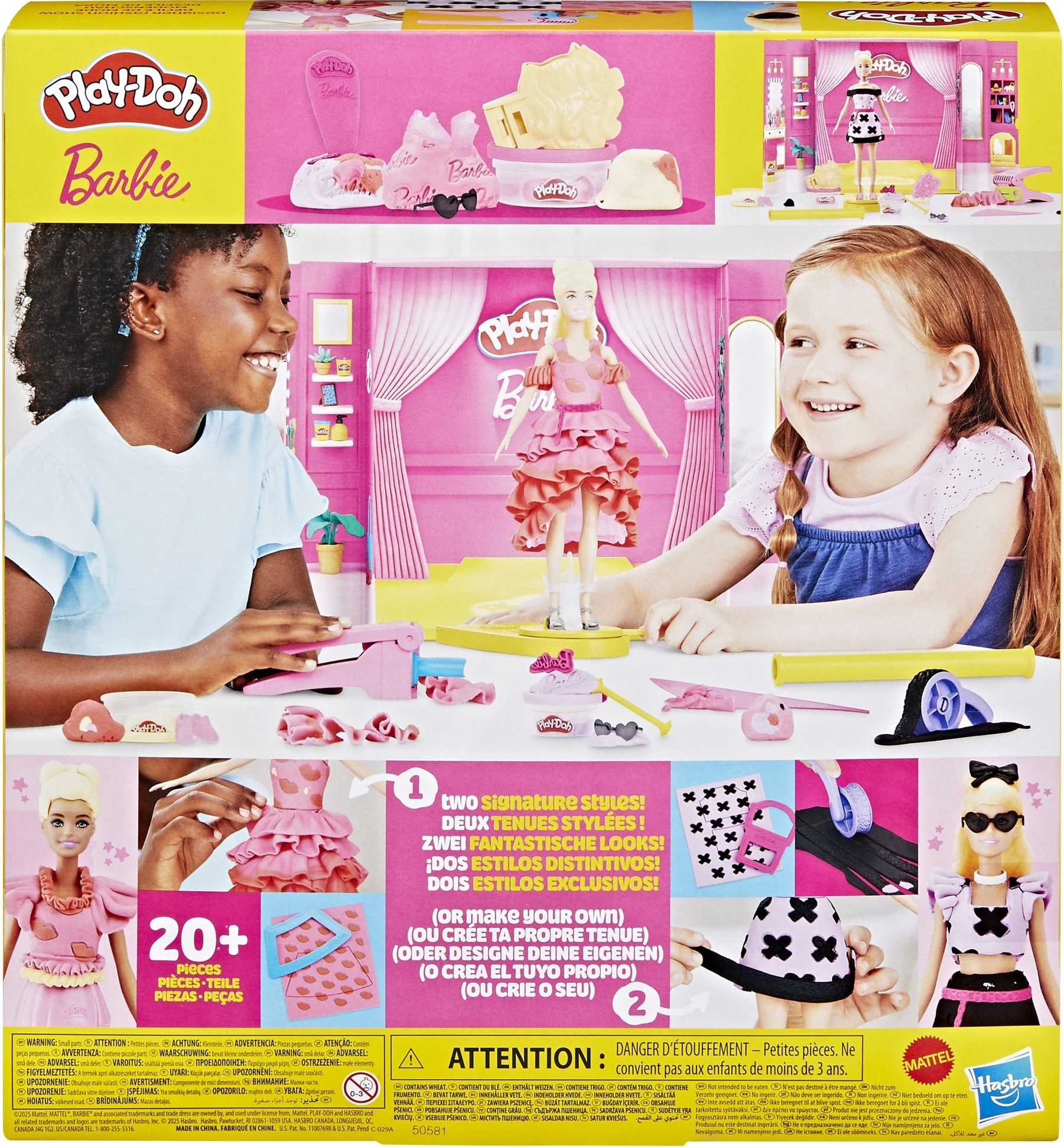 Набір для творчості Play-Doh з масою для ліплення Barbie. Показ Моди (G1356)фото13