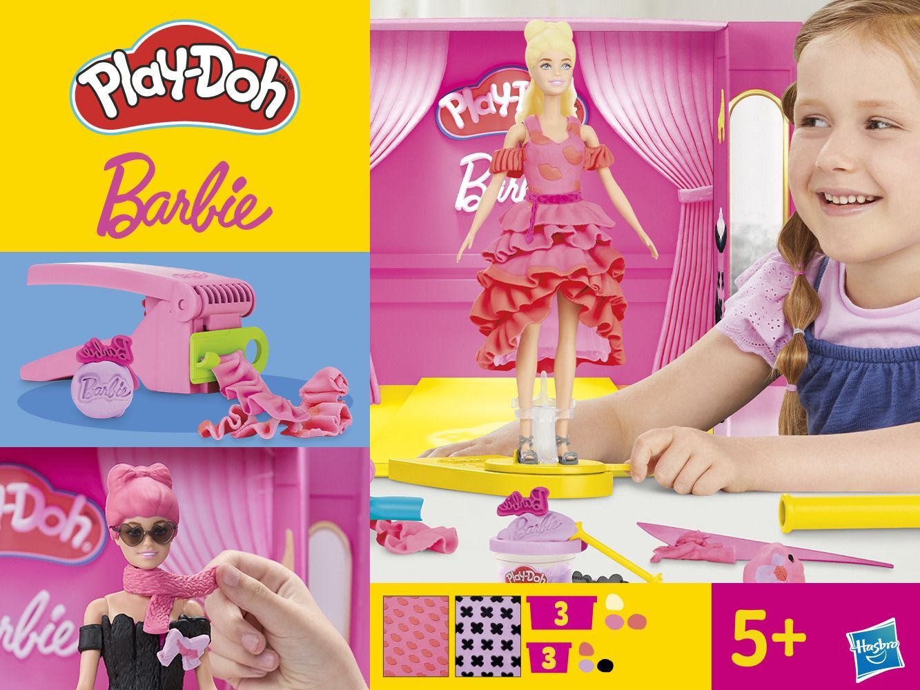 Набір для творчості Play-Doh з масою для ліплення Barbie. Показ Моди (G1356)фото11