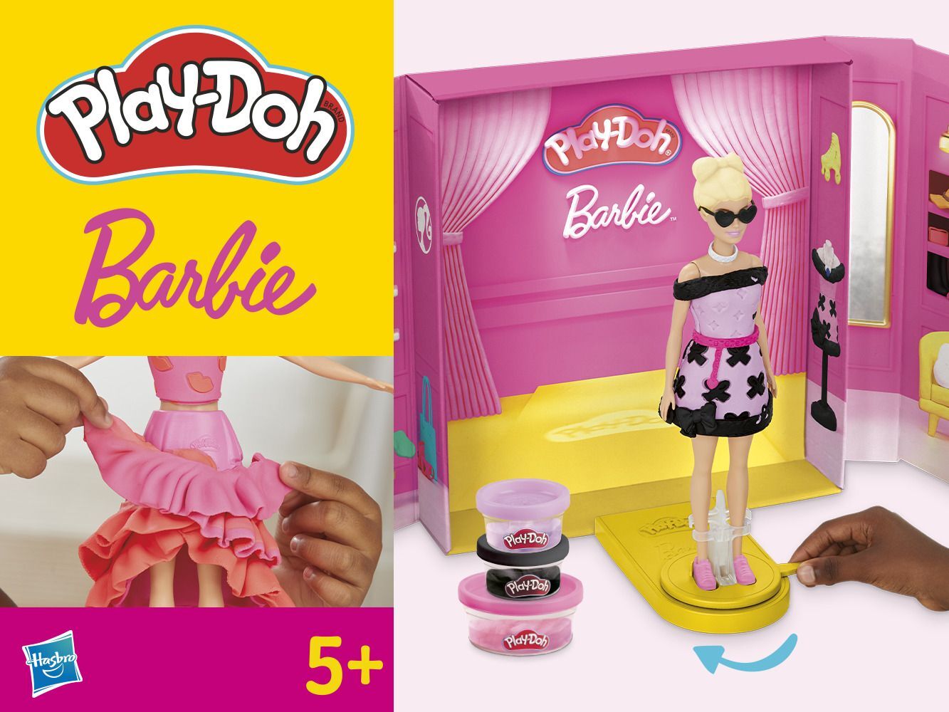 Набір для творчості Play-Doh з масою для ліплення Barbie. Показ Моди (G1356)фото12
