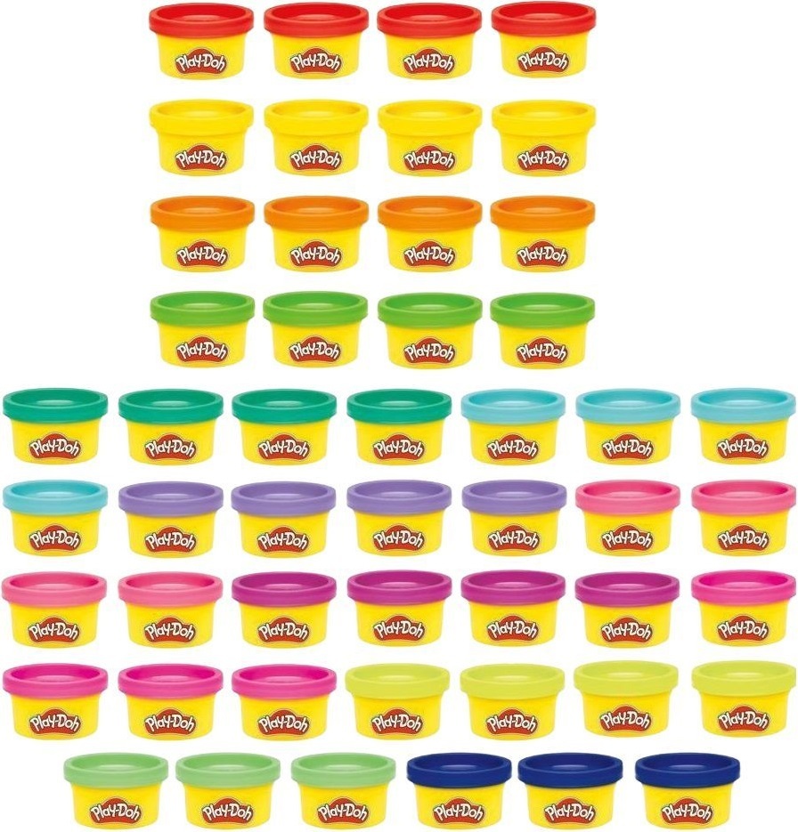 Набір маси для ліплення Play-Doh Райдужні сюрпризи 50 баночок (G1761)фото2