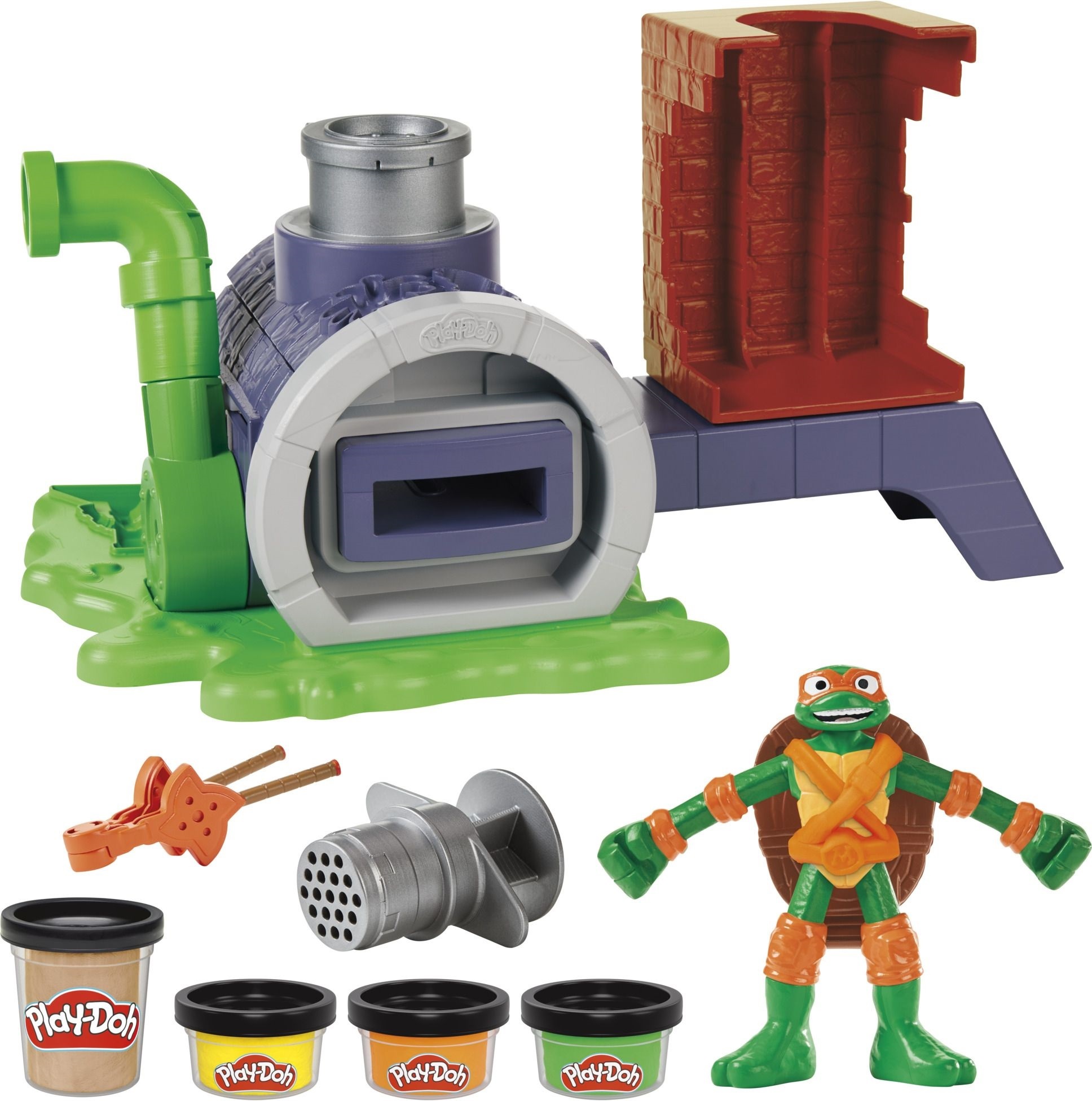 Набір для творчості Play-Doh з масою для ліплення Черепашки-ніндзя: Піца-атака (G1829)фото2