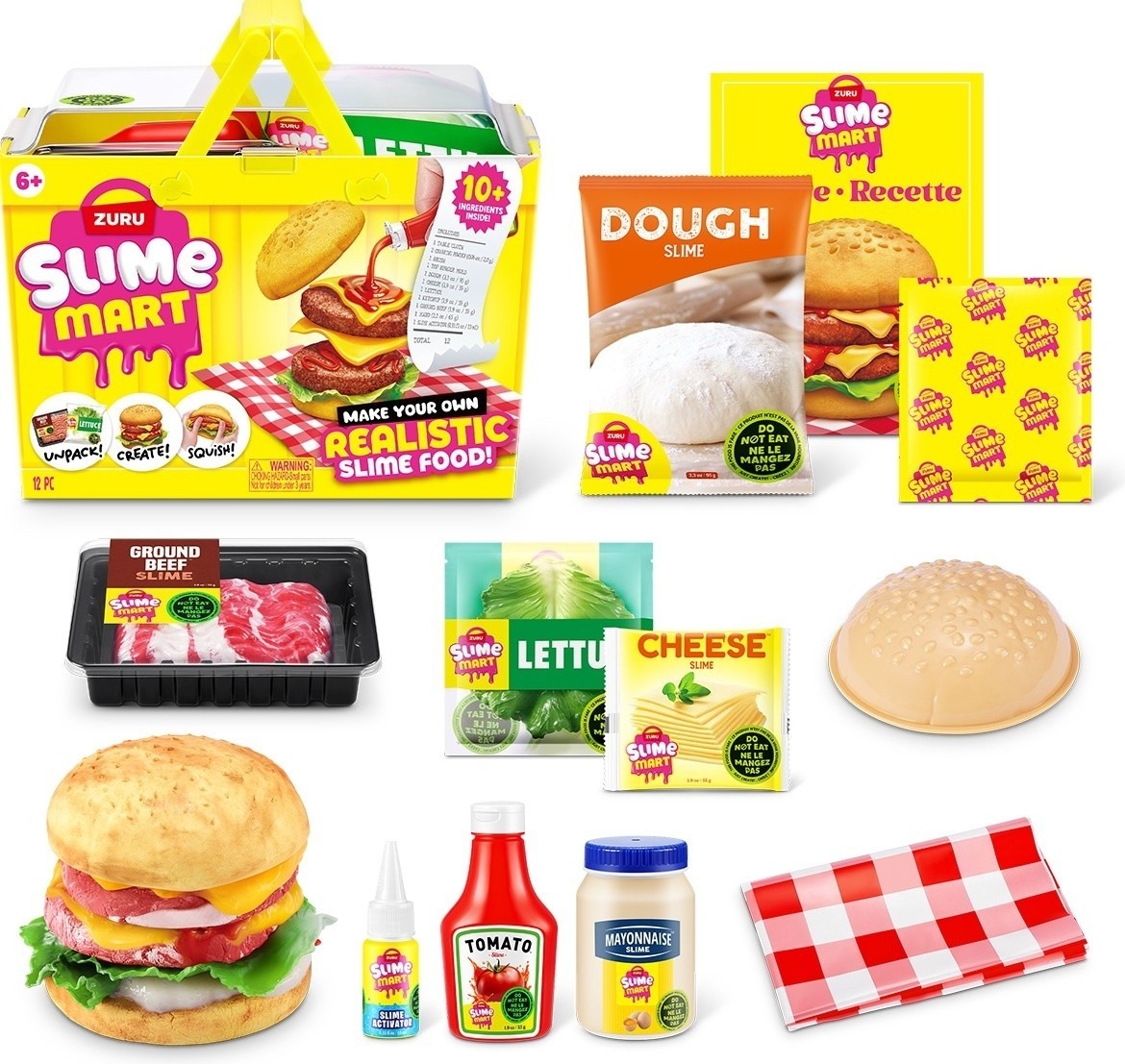 Набор игровой со слаймами Slime Mart серии Shopping Basket – Бургер (15905A) фото5
