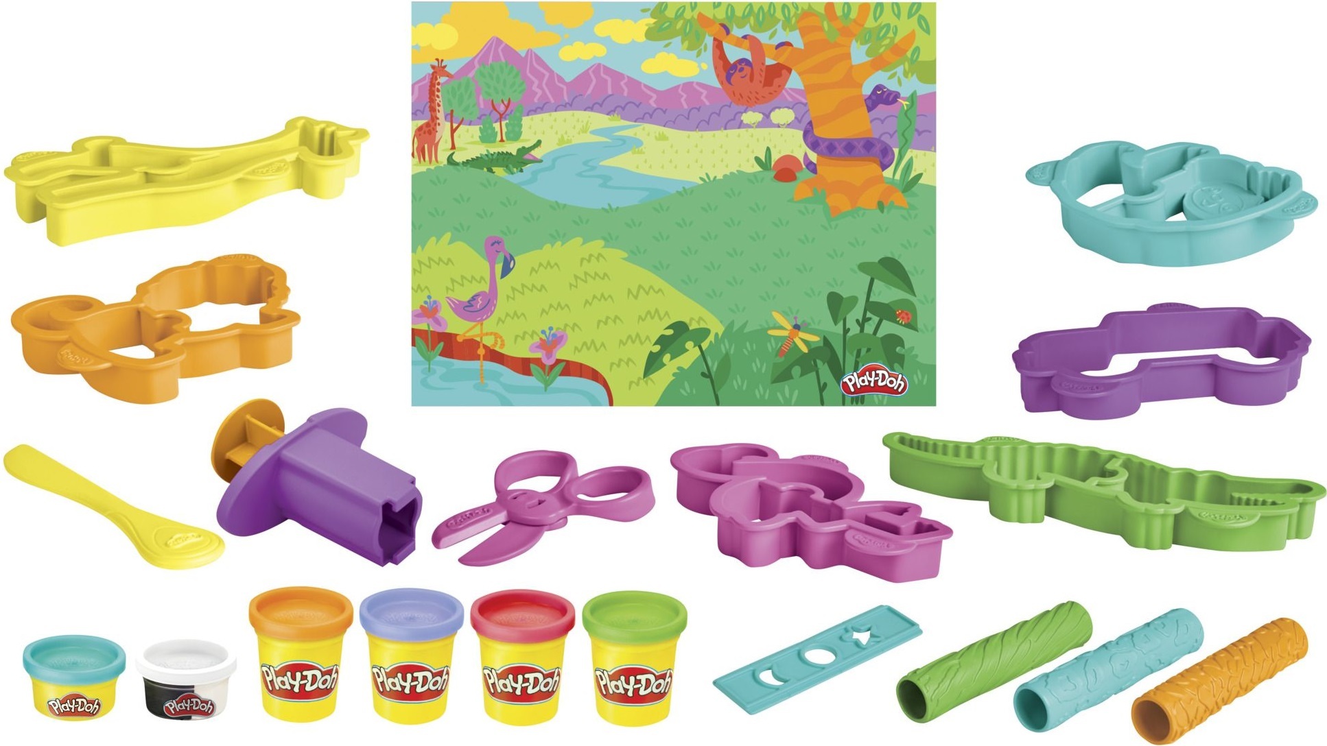 Набор для творчества Play-Doh с массой для лепки Сафари (F7213) фото 2