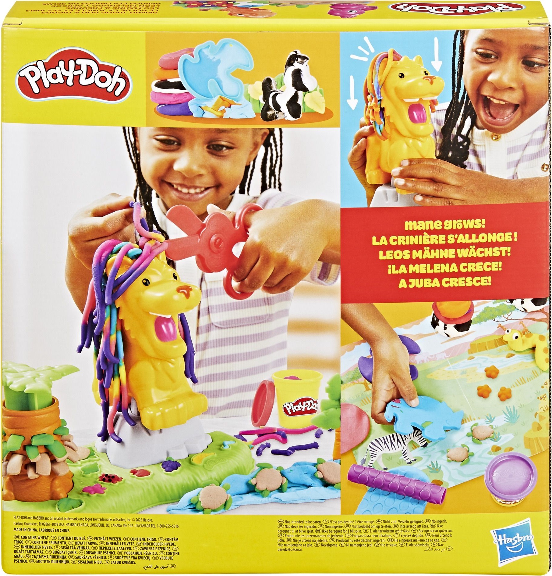 Набор для творчества Play-Doh с массой для лепки Лев и друзья (F7221) фото 3